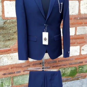Navy Blue Suit Abrossini
