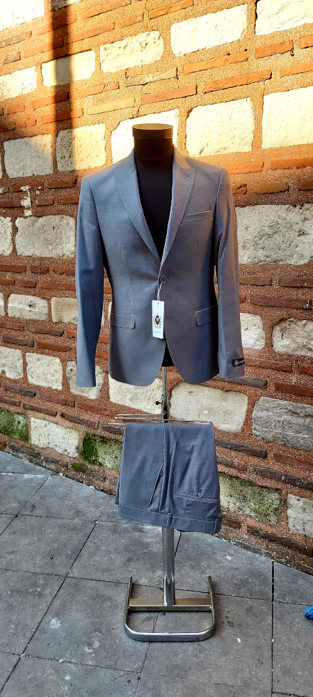 Light Grey Suit Abrossini