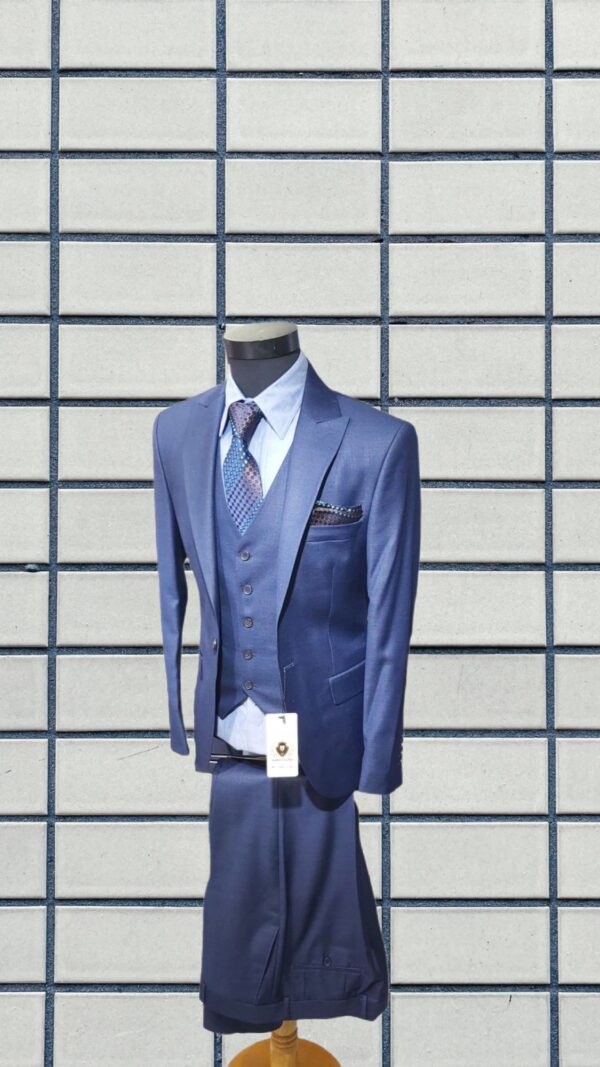 3 Pcs Filafil Navy Blue Suit Abrossini