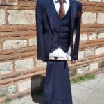 3 Pcs Navy Blue Suit Abrossini